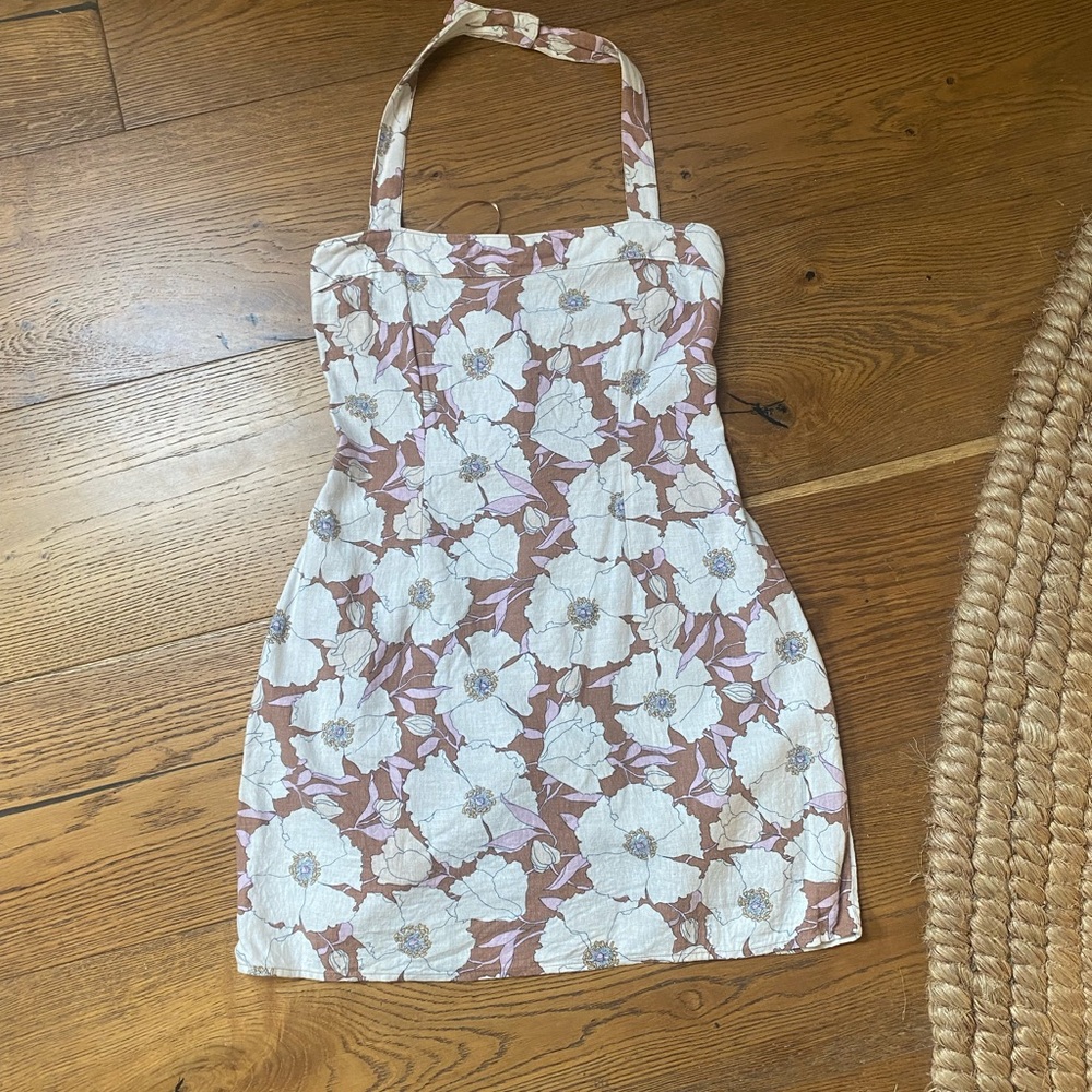 Abercrombie & Fitch White Floral Mini Dress